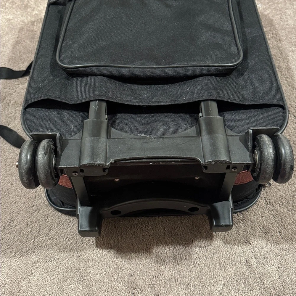 Wilson Black Football Roller Suitcase